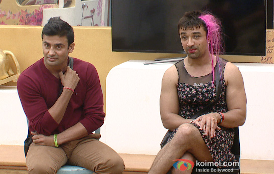 Sangram Singh and Ajaz Khan in Bigg Boss 7