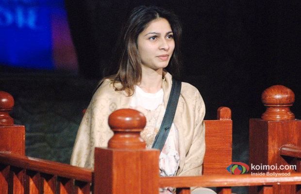 Tanishaa Mukherjee on the sets of Bigg Boss 7