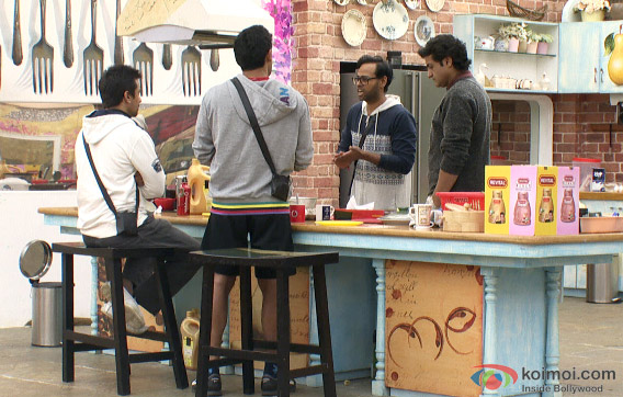 VJ Andy, Armaan Kohli, Ajaz Khan and Sangram Singh in Bigg Boss 7 VJ Andy, Armaan Kohli, Ajaz Khan and Sangram Singh in Bigg Boss 7