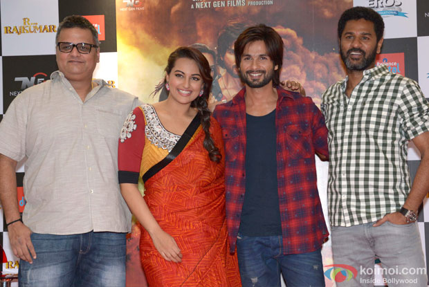 Viki Rajani, Sonakshi Sinha Shahid Kapoor and Prabhu Dheva Launch 'R… Rajkumar' Comic Book