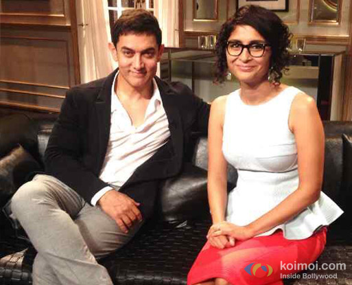 Aamir Khan and Kiran Rao on the sets of ‘Koffee With Karan Season 4’