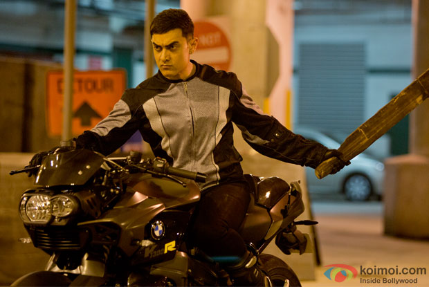 Aamir Khan in a still from Dhoom 3