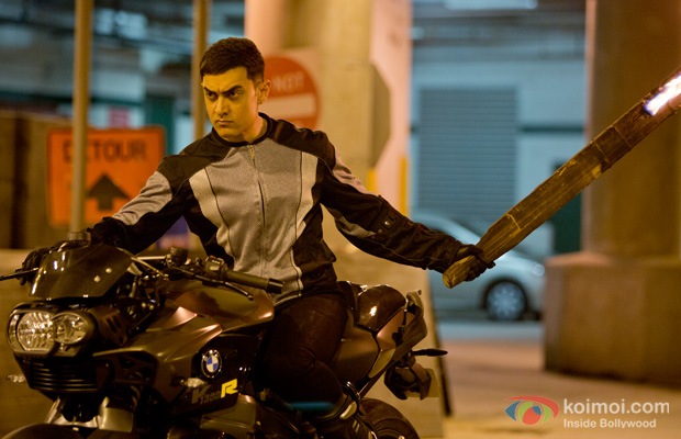 Aamir Khan in a still from Dhoom 3