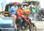 Ajay Devgn and Kunaal Roy Kapur spotted while shooting for 'Action Jackson'