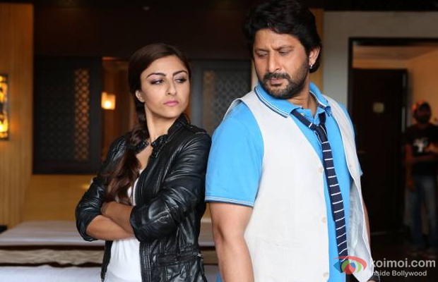 Soha Ali Khan and Arshad Warsi in a still from  Mr Joe B. Carvalho