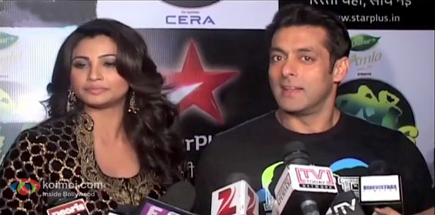 Daisy Shah and Salman Khan at an event