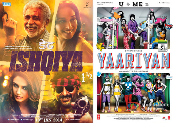 Dedh Ishqiya and Yaariyaan Movie Poster
