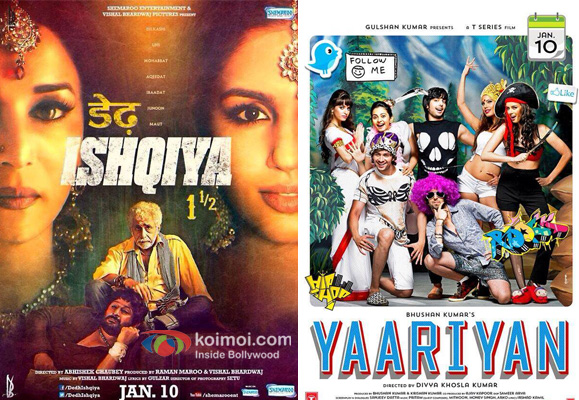 Dedh Ishqiya and Yaariyaan Movie Poster 