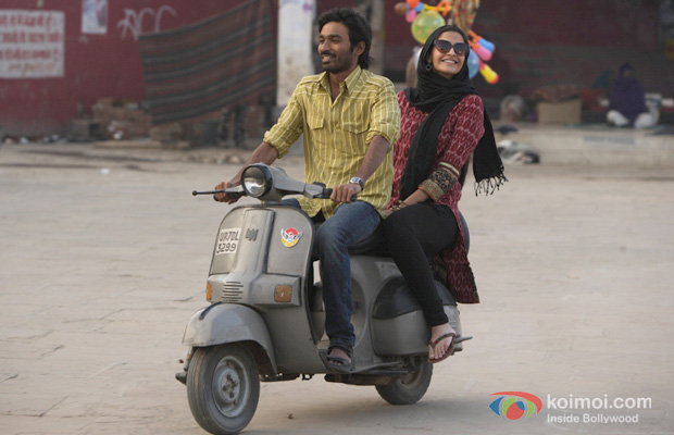 Dhanush and Sonam Kapoor in a still from Raanjhanaa