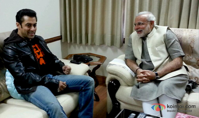 Salman Khan and Narendra Modi