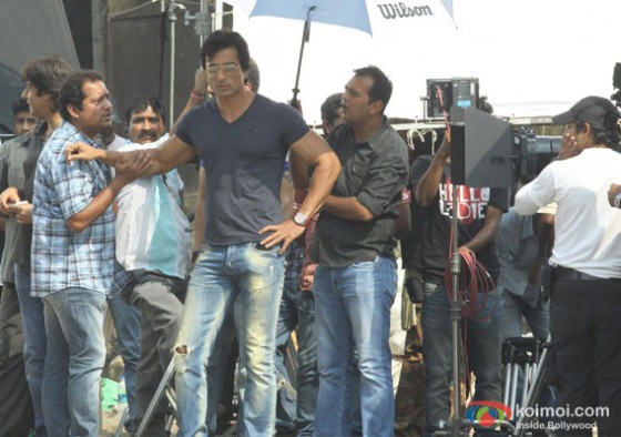 spotted while shooting for 'Action Jackson'