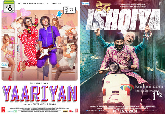 Yaariyan and Dedh Ishqiya's Movie Poster Yaariyan and Dedh Ishqiya's Movie Poster