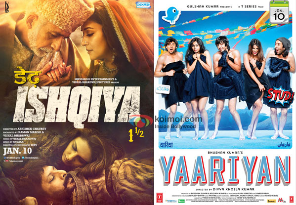 Dedh Ishqiya and Yaariyan Movie Poster