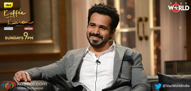 Emraan Hashmi on the sets of 'Koffee With Karan Season 4'