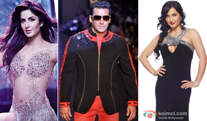 Katrina Kaif, Salman Khan and Elli Avram