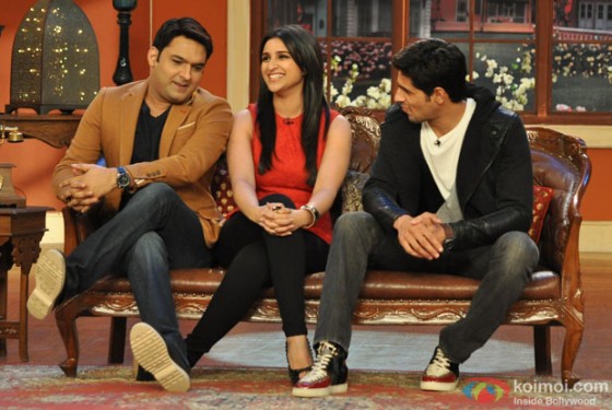 Parineeti Chopra and Sidharth Malhotra promote 'Hasee Toh Phasee' on 'Comedy Nights With Kapil' Pic 2