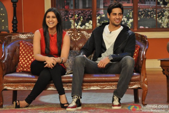 Parineeti Chopra and Sidharth Malhotra promote 'Hasee Toh Phasee' on 'Comedy Nights With Kapil' Pic 4