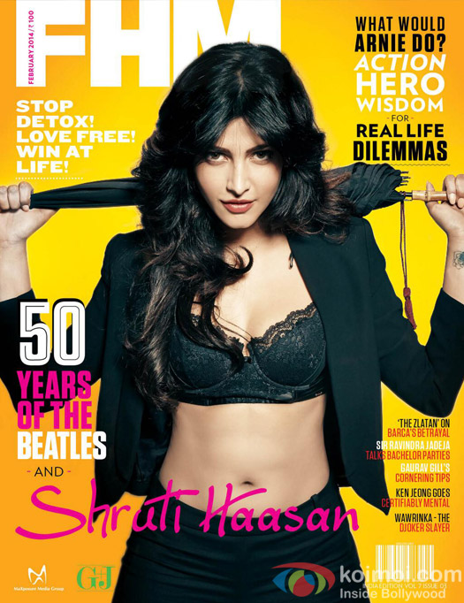 Shruti Haasan on FHM Magazine Cover