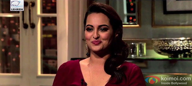 Sonakshi Sinha on the sets of 'Koffee With Karan Season 4'