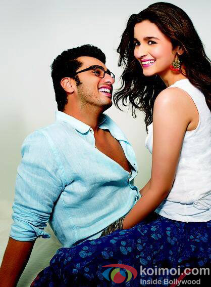 Arjun Kapoor and Alia Bhatt in a still from movie '2 States'