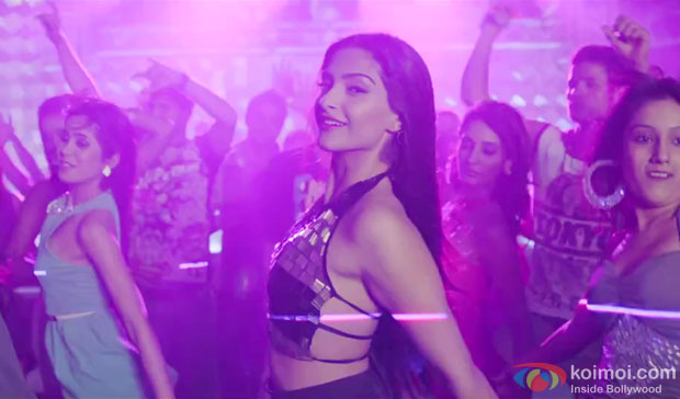 Sonam Kapoor in a 'Gulcharrey' song still from movie 'Bewakoofiyaan'