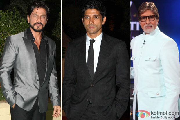 Shah Rukh Khan, Farhan Akhtar and Amitabh Bachchan
