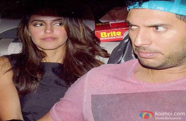 Neha Dhupia and Yuvraj Singh