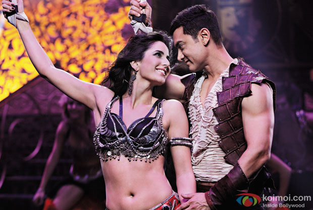 Katrina Kaif and Aamir Khan in a still from movie 'Dhoom 3'
