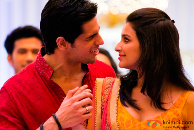 Sidharth Malhotra and Parineeti Chopra in a still from movie ‘Hasee Toh Phasee’
