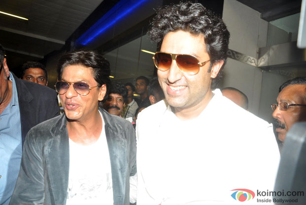 Shah Rukh Khan and Abhishek Bachchan Shah Rukh Khan and Abhishek Bachchan
