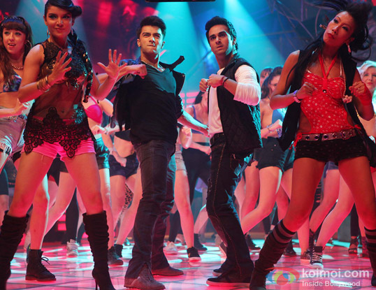 Bilal Amrohi and Pulkit Samrat in a still from movie ‘O Teri’