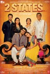 Arjun Kapoor, Alia Bhatt, Amrita Singh, Revathy, Ronit Roy and Shiv Subrahmanyam Starrer 2 States Movie Poster 4