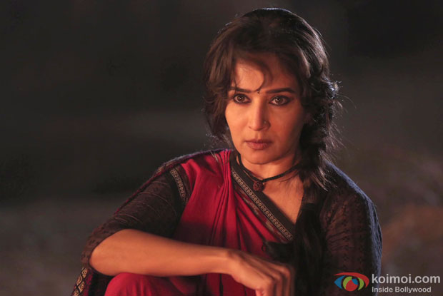 Madhuri Dixit in a still from movie 'Gulaab Gang'