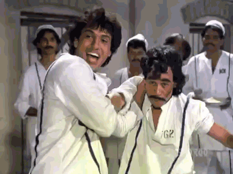 Govinda in a still from movie 'Gair Kanooni'