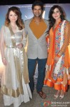Saidah Jules, Purab Kohli and Kirti Kulhari during the music launch of film 'Jal'