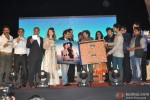 Sunil Shetty, Puneet Singh, Saidah Jules, Girish Malik, Rajkumar Hirani, Bickram Ghosh, Kirti Kulhari, Sonu Nigam and Purab Kohli during the music launch of film 'Jal'