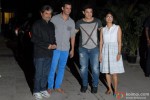 Vishal Bhardwaj, Sharman Joshi, Aamir Khan and Kiran Rao at Kangana Ranaut's Birthday Bash