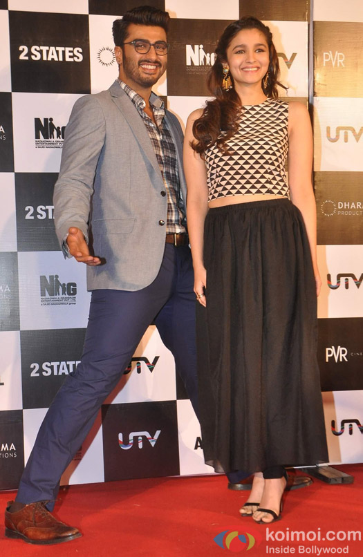 Alia & Arjun Light Up 2 States' Trailer Launch - Koimoi