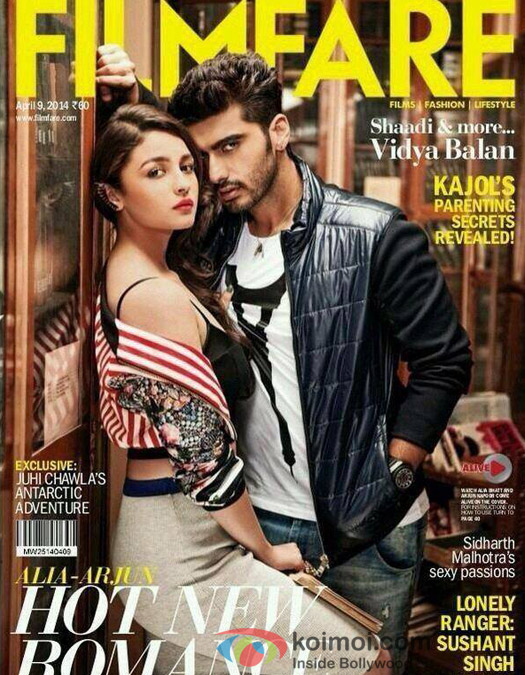 Alia Bhatt and Arjun Kapoor Look On The Cover Of Filmfare