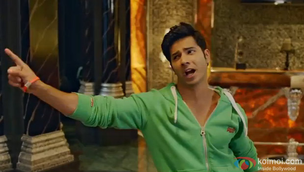 Varun Dhawan Badtameez Dil on the sets of Main Tera Hero