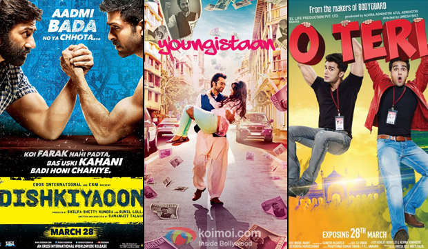 Dishkiyaoon', 'Youngistaan' and 'O Teri' Movie Poster