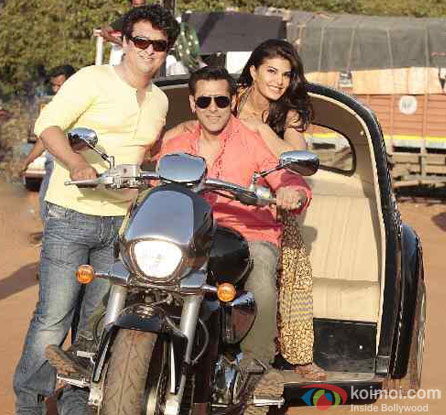 Salman Khan and Jacqueline Fernandez on the sets of movie ‘Kick.’ Salman Khan and Jacqueline Fernandez on the sets of movie ‘Kick.’