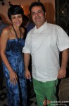 Mandira Bedi during the launch of Chef Vicky Ratnani's book 'Vicky Goes Veg'