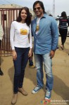 Kalki Koechlin and Vivek Oberoi at P&G Shiksha school
