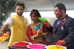 Jackky Bhagnani, Neha Sharma and Kayoze Irani celebrate Holi to promote 'Youngistaan' Pic 3