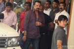 Sanjay Dutt snapped outside his bungalow while leaving for Yerwada Jail Pic 3