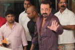 Sanjay Dutt snapped outside his bungalow while leaving for Yerwada Jail Pic 4
