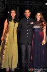 Kajol, Manish Malhotra and Tanisha Mukherjee at Manish Malhotra's grand fashion show