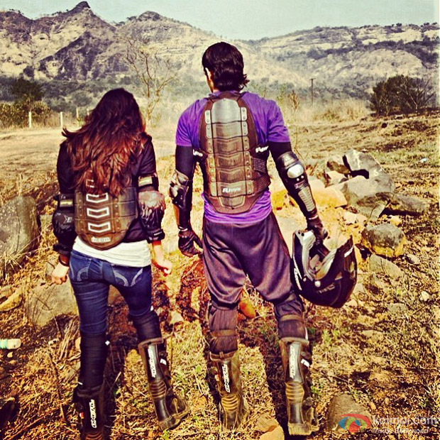 Athiya Shetty and Sooraj Pancholi On The Sets Of 'Hero' Athiya Shetty and Sooraj Pancholi On The Sets Of 'Hero'