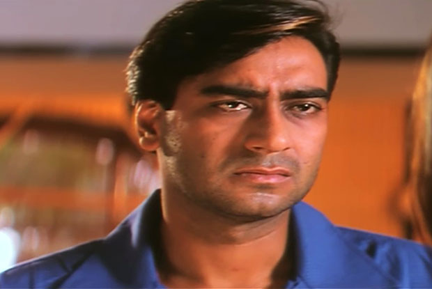 Ajay Devgn in a still from movie 'Zakhm'